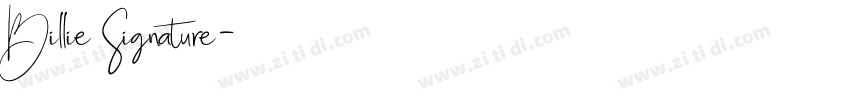 Billie Signature字体转换